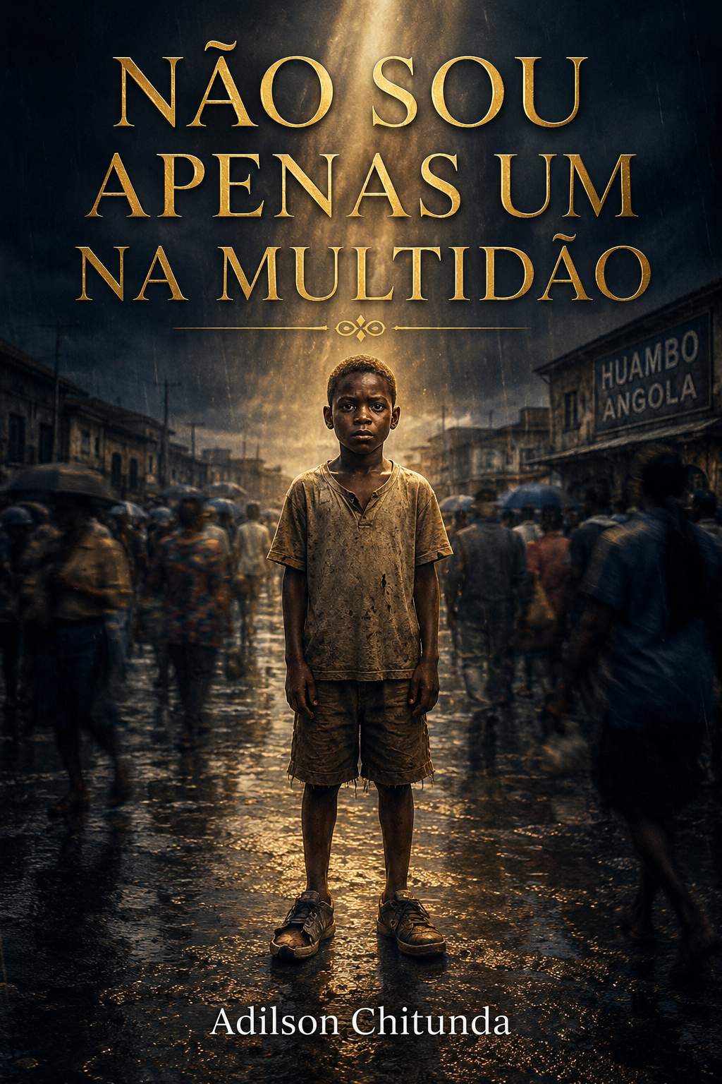 Capa do livro 'Não Sou Apenas Um na Multidão' de Adilson Chitunda